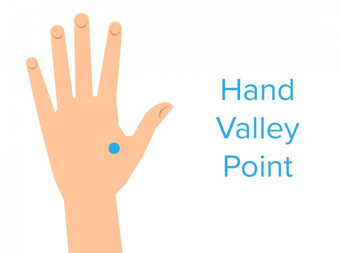 Hand valley point pressure point