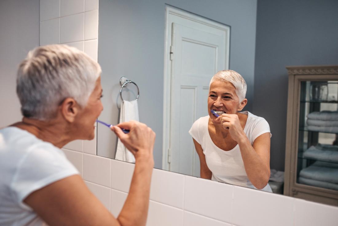 Practicing good oral hygiene can help treat bleeding gums.