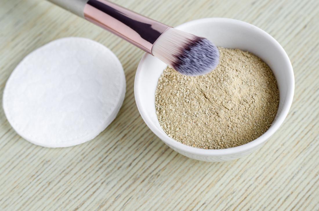 bentonite clay in a pot
