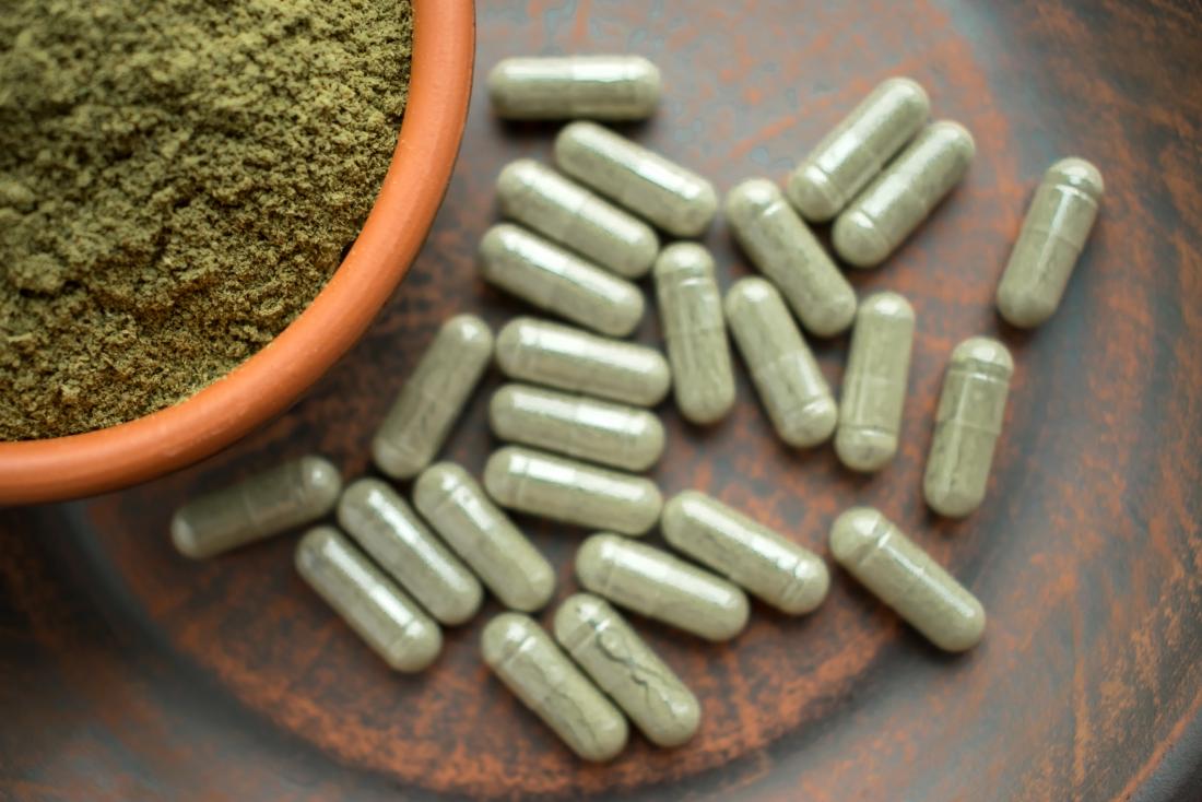 Kratom powder and capsules