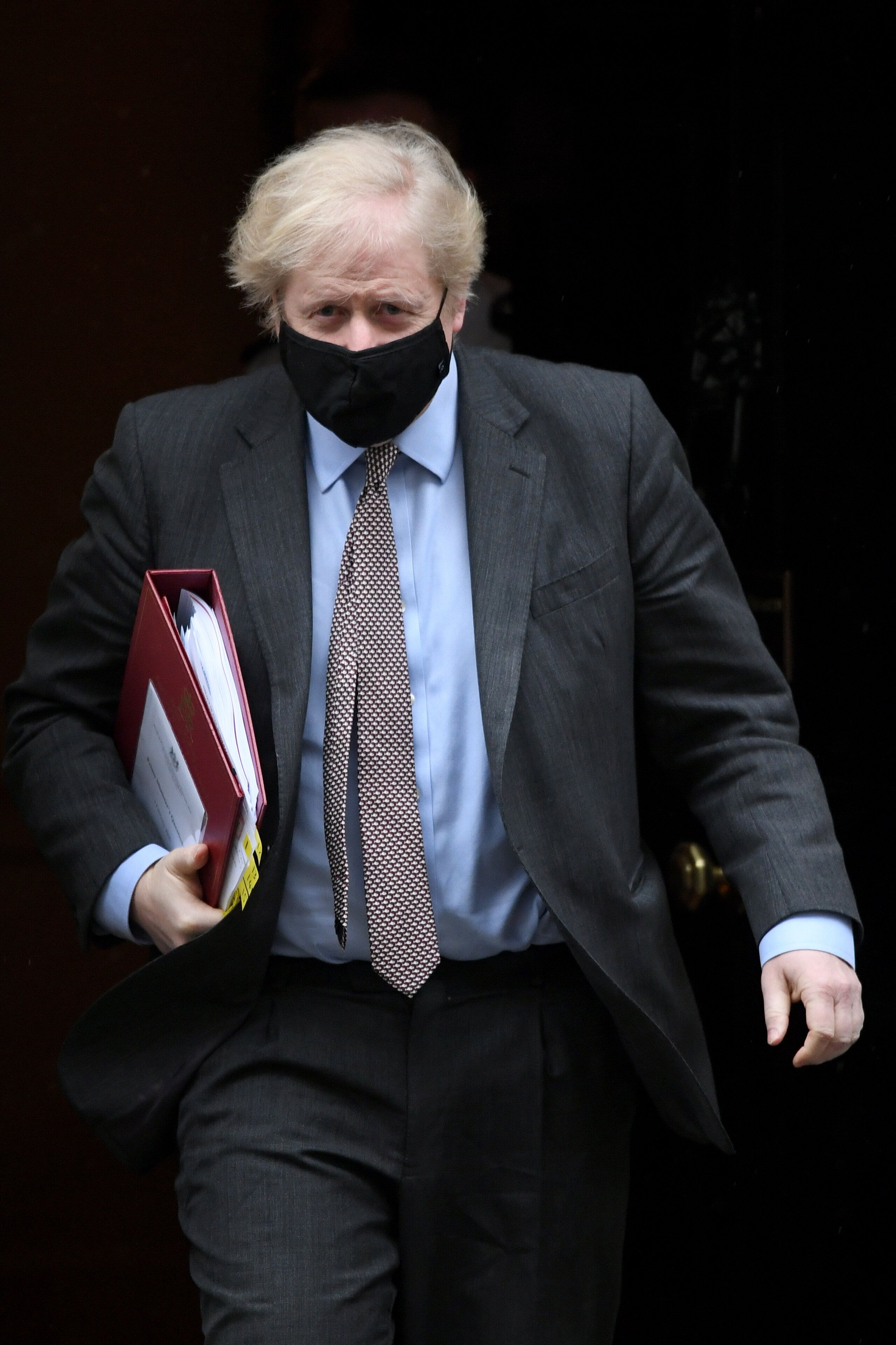 Prime minister Boris Johnson leaves 10 Downing