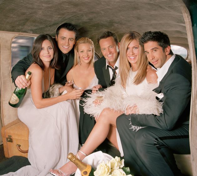The cast of Friends pictured ahead of the show's last series in