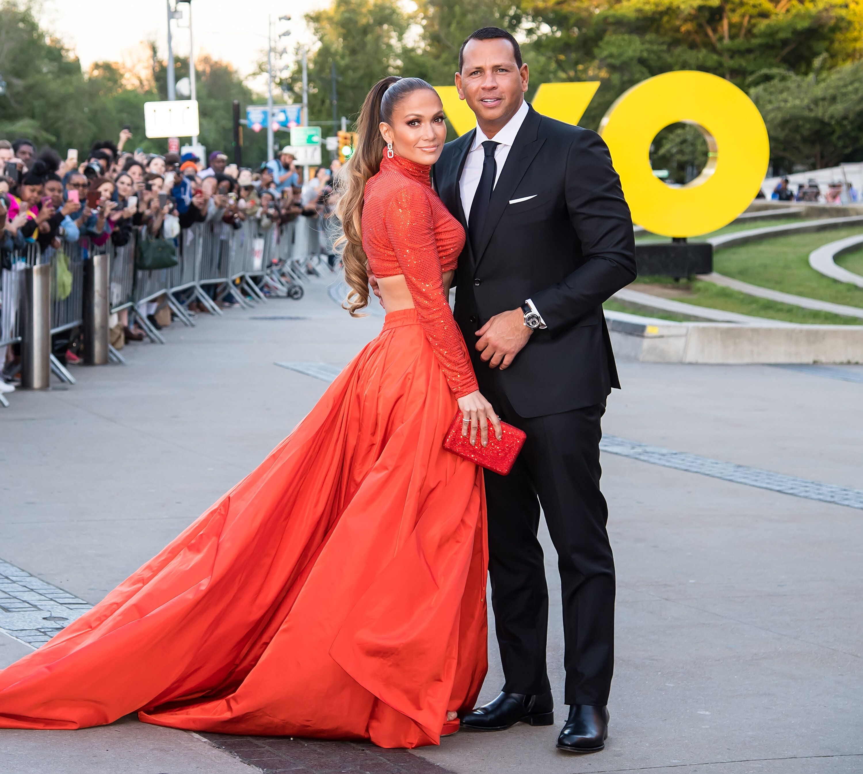 Jennifer Lopez and Alex Rodriguez pictured in