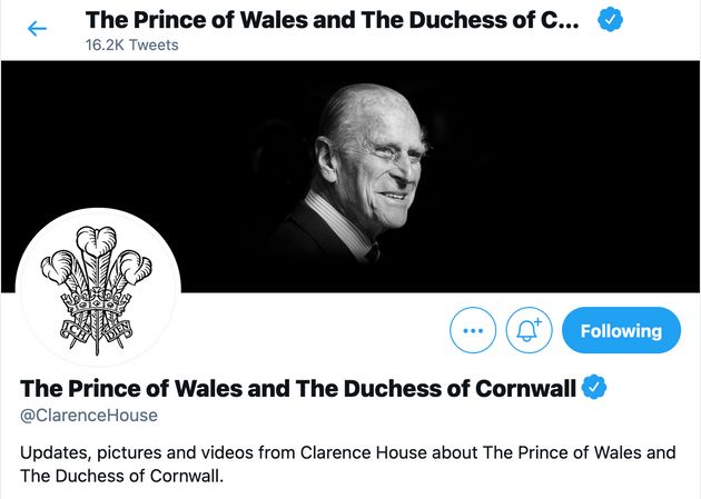 Prince Charles and Camilla, Duchess of Cornwall's Twitter account changed as