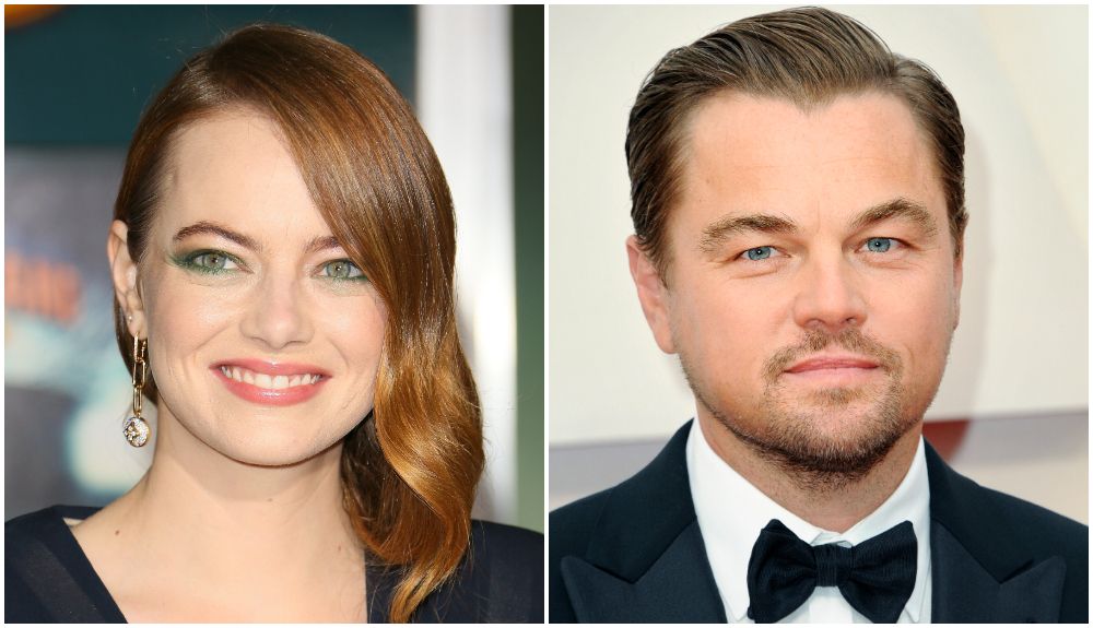 Emma Stone and Leonardo