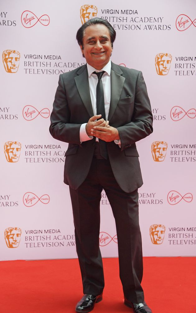 LONDON, ENGLAND - JUNE 06: Sanjeev Bhaskar arrives at the Virgin Media British Academy Television Awards...
