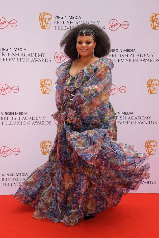 LONDON, ENGLAND - JUNE 06: Gbemisola Ikumelo arrives at the Virgin Media British Academy Television Awards...