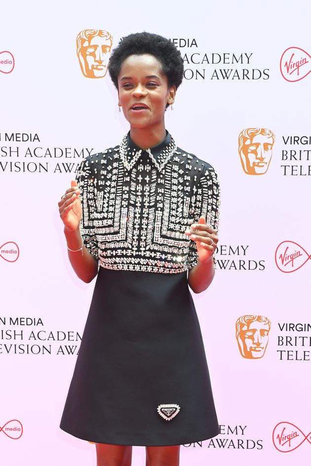 LONDON, ENGLAND - JUNE 06: Letitia Wright attends the Virgin Media British Academy Television Awards...