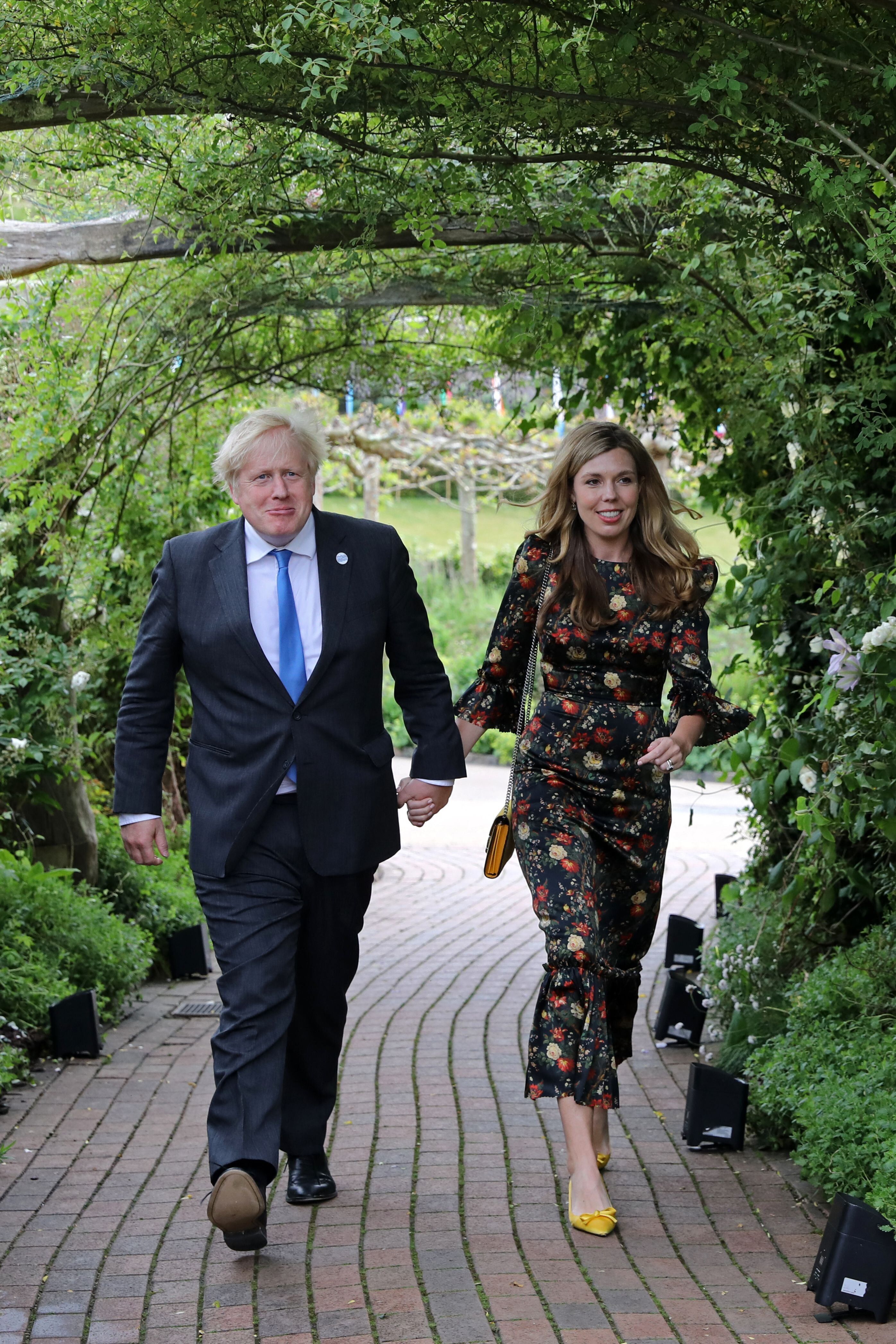 Prime Minister Boris Johnson and Carrie