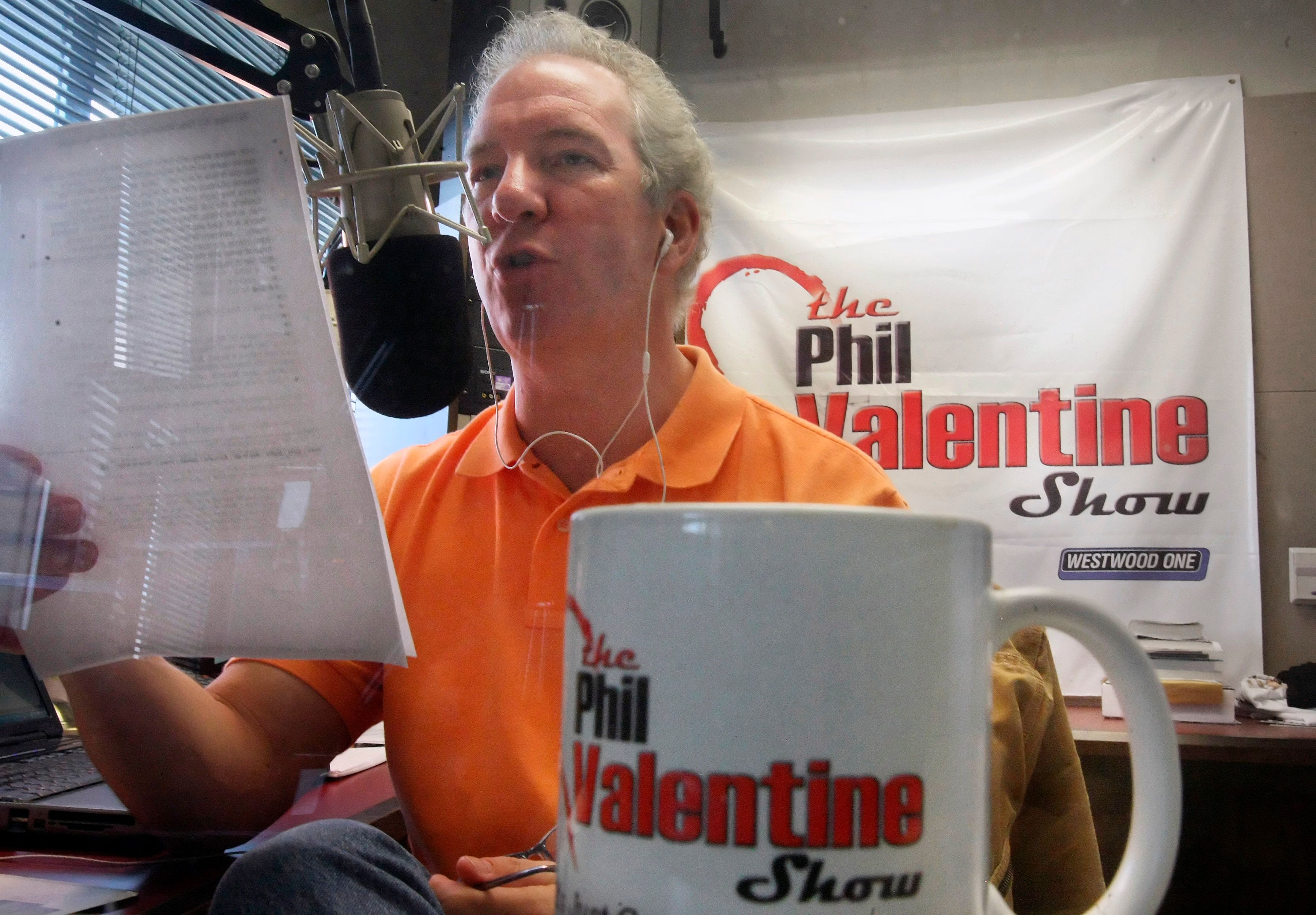Conservative talk show host Phil Valentine, seen in 2009, has died after being hospitalised with Covid-19,...