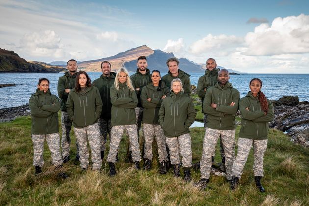 Saira (pictured on the far left) with the rest of the Celebrity SAS: Who Dares Wins