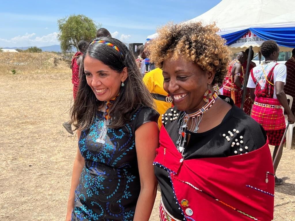 Rita French with Aggie Leina, Director of Kenya’s Anti-FGM Board.