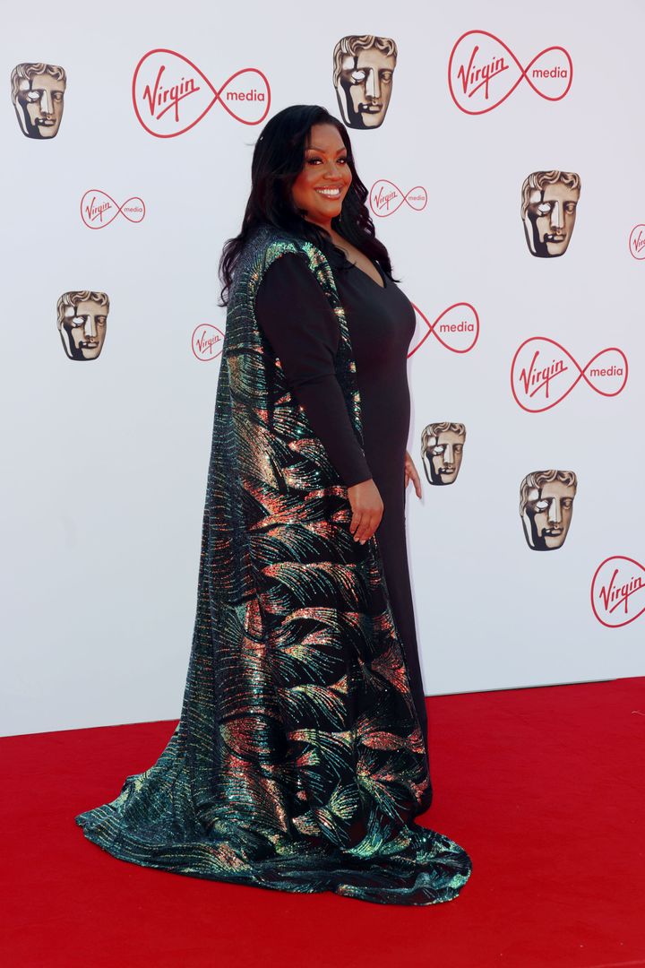 LONDON, ENGLAND - MAY 08: Alison Hammond attends the Virgin Media British Academy Television Awards at The Royal Festival Hall on May 08, 2022 in London, England. (Photo by Mike Marsland/WireImage)