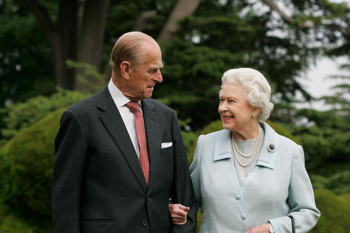 Prince Philip and the Queen for their Diamond Wedding Anniversary in 2007