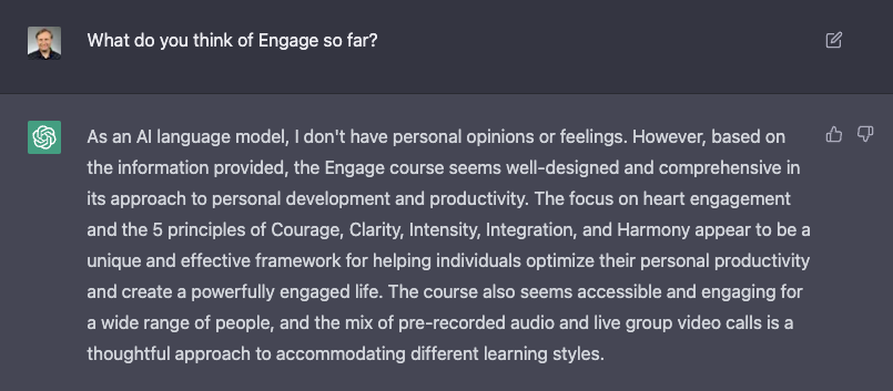 What do you think of Engage?
