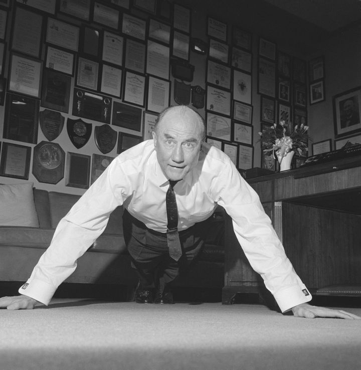 This is not a new phenomenon. The late Sen. Strom Thurmond (R-S.C.), marked his 65th birthday by doing 101 pushups, then another for the photographers.