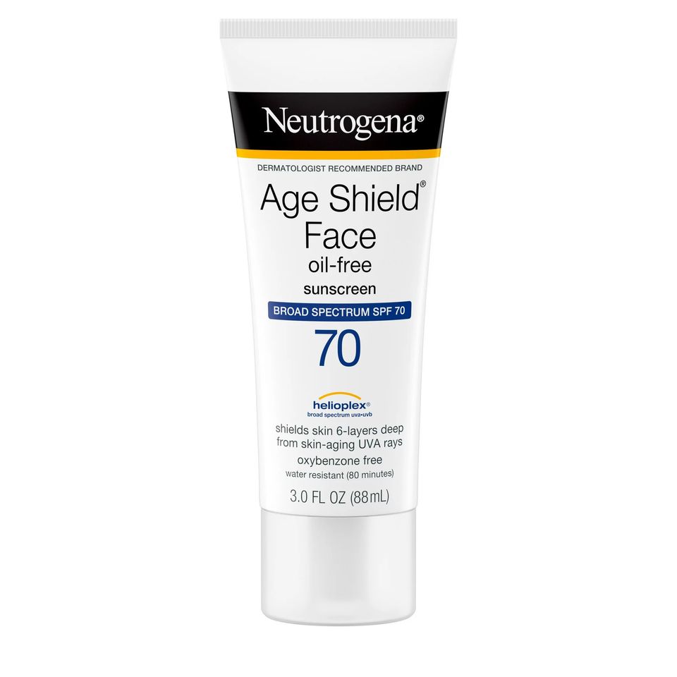 Neutrogena Age Shield oil-free sunscreen (SPF 70)
