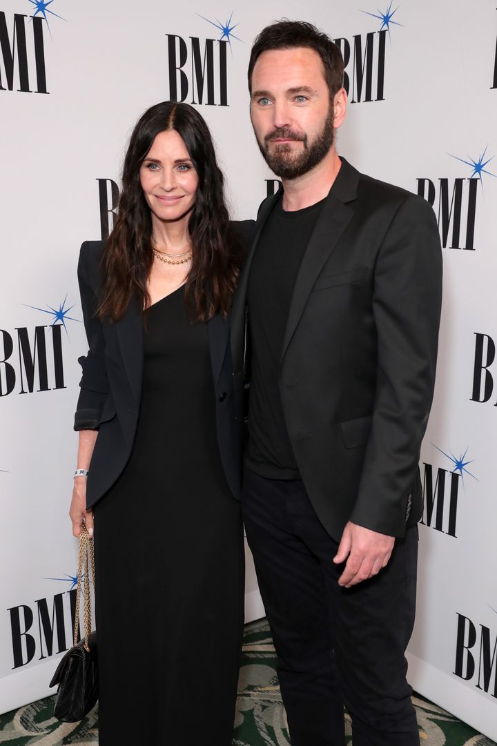 Courteney Cox and Johnny McDaid pictured together in 2022