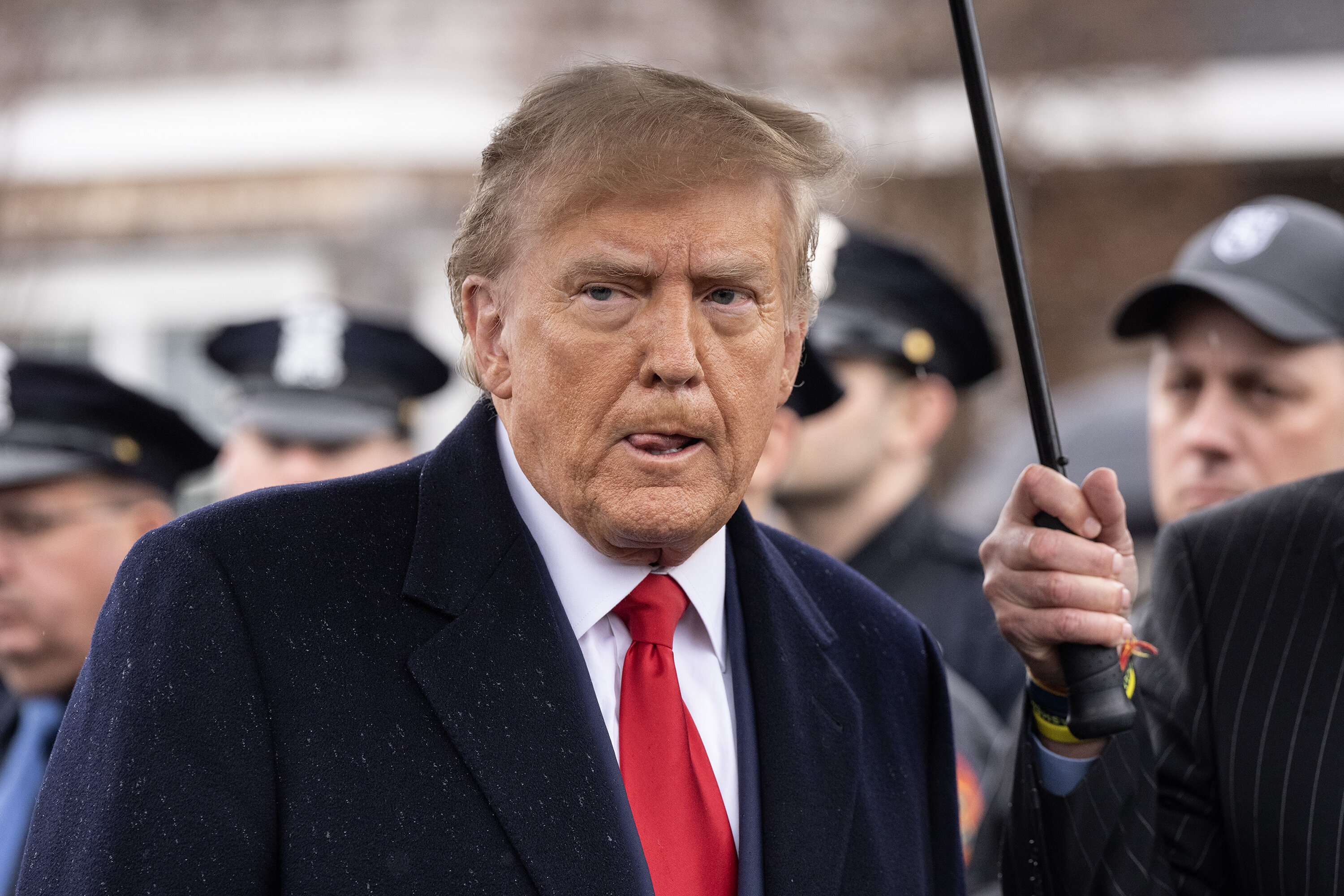Former President Donald Trump faces an expanded gag order in the Manhattan hush money case that's set to go to trial on April 15.