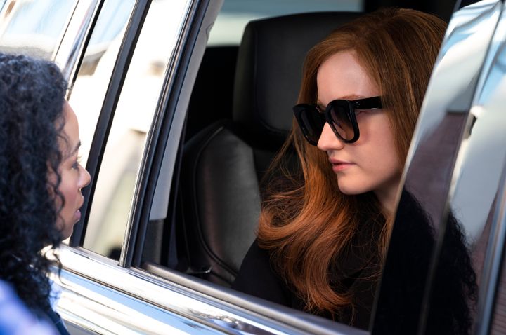 Alexis Floyd and Julia Garner in Inventing Anna