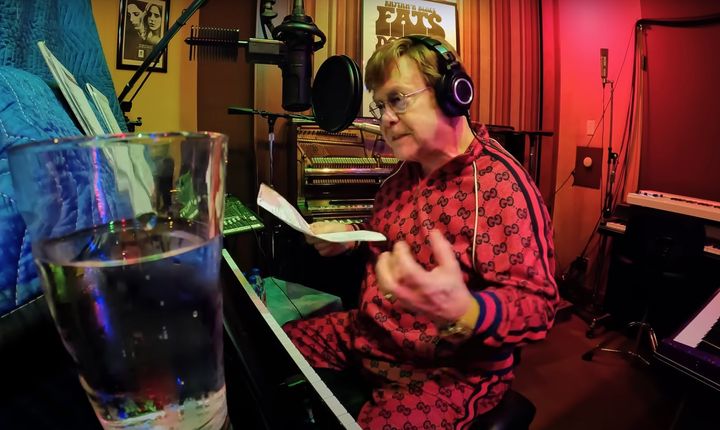 A short film about the making of Who Believes In Angels? shows Sir Elton John losing his temper on more than one occasion