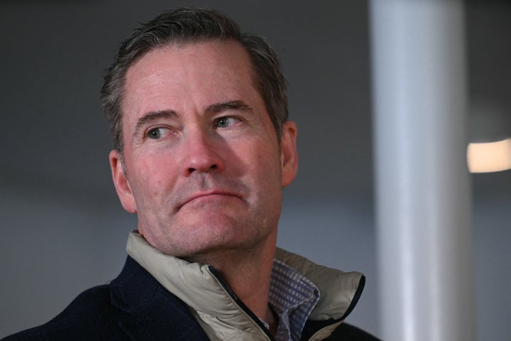 National security adviser Mike Waltz on a visit to Greenland on March 28.