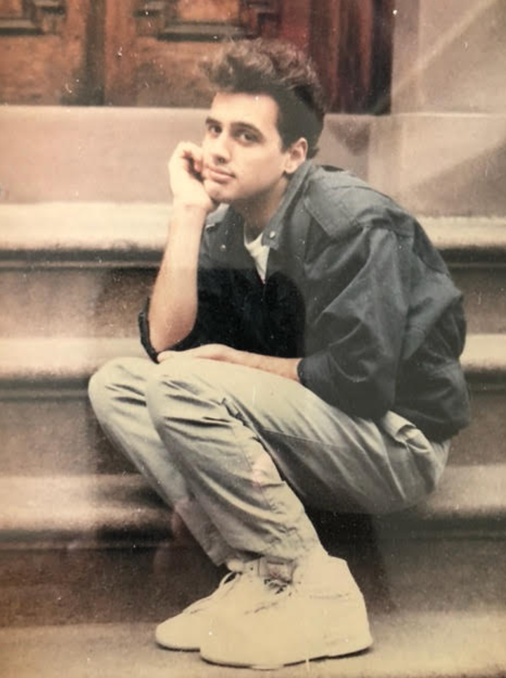 The author when he was in college