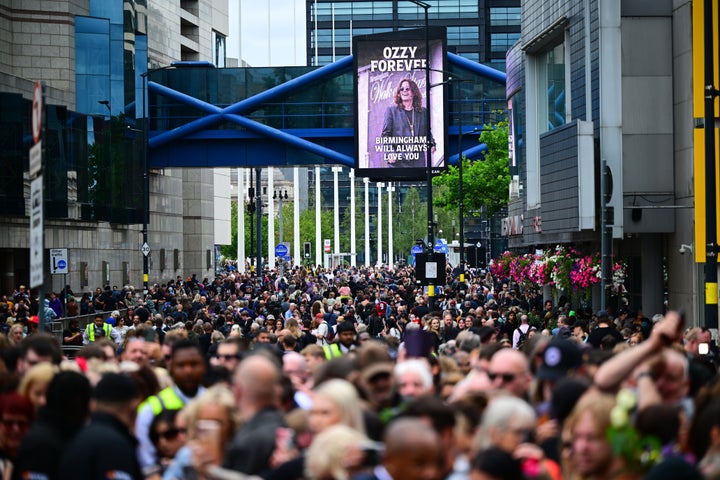 Electronic billboards also appeared around Birmingham with the message: "Ozzy forever... Birmingham will always love you."