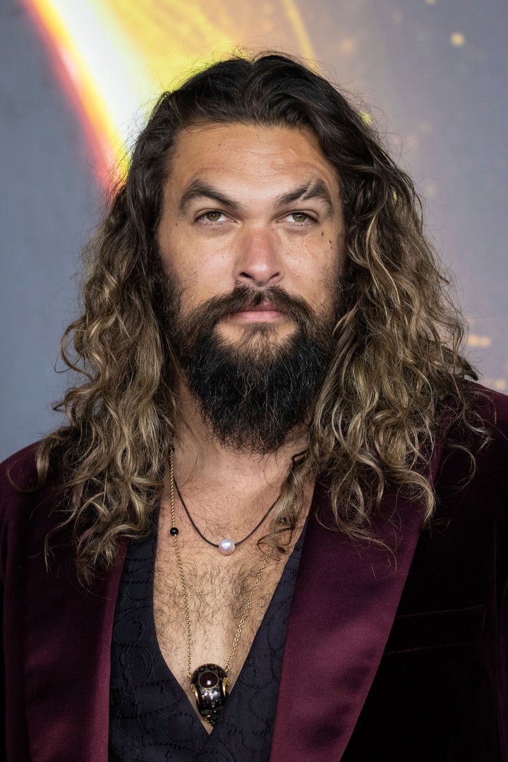 Jason Momoa at the premiere of Dune in 2021, as we're more used to seeing him