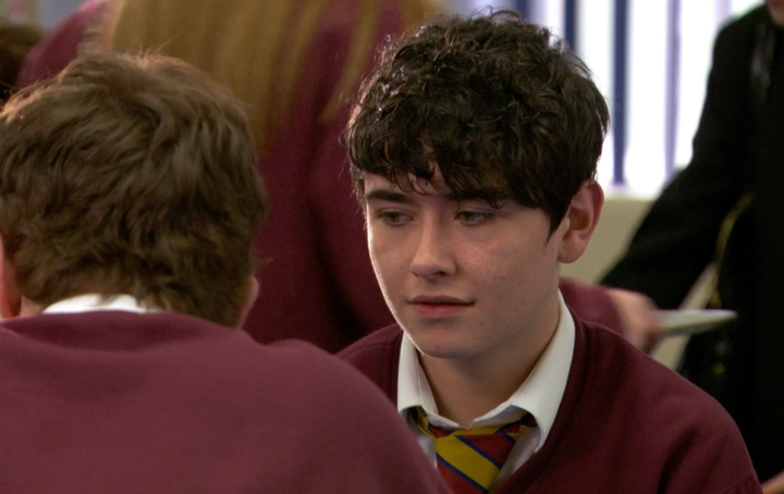 William Rush in character as Josh in Waterloo Road