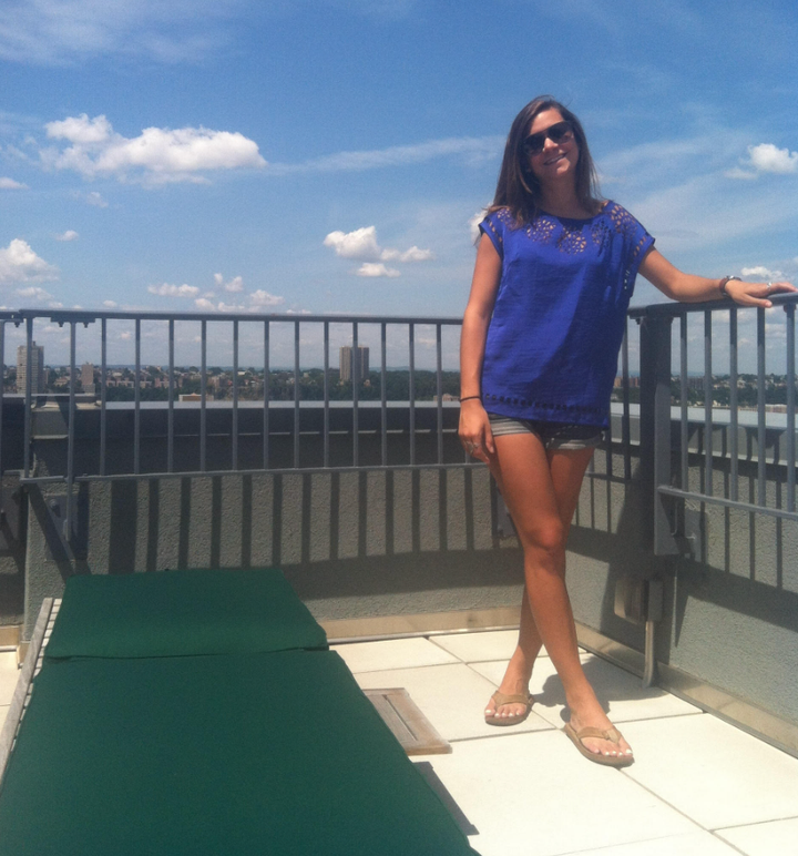 The author right after she moved to New York City in 2012.