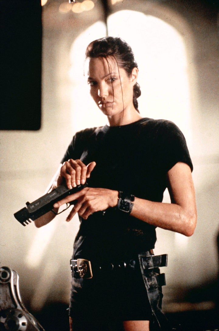 Angelina Jolie as Lara Croft in Tomb Raider