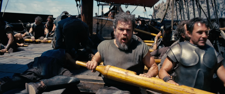 Matt Damon as Odysseus in The Odyssey