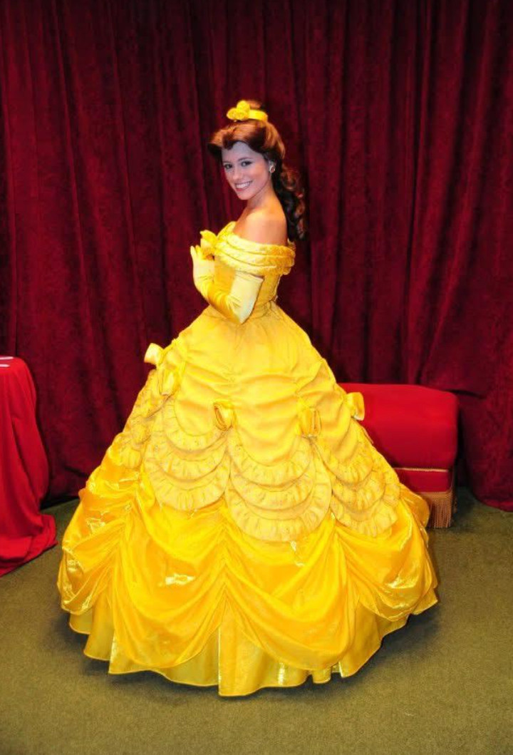 The author playing Belle from "Beauty and the Beast."