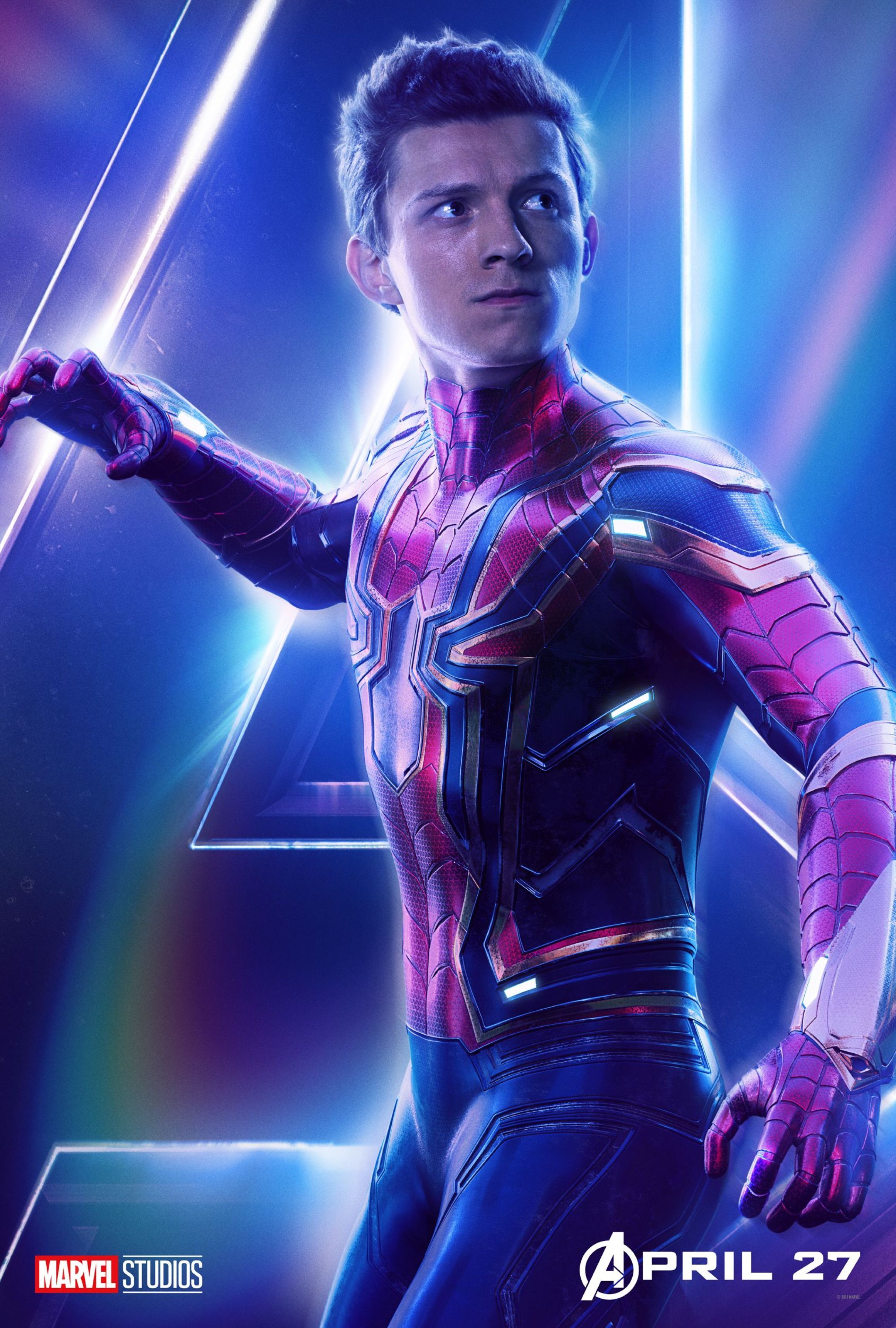 Tom Holland as Spider-Man in Avengers: Infinity War back in 2018