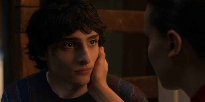 Finn Wolfhard in character as Mike Wheeler in the last season of Stranger Things