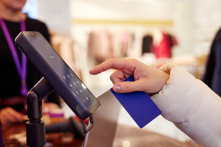 The germiest surface is one you tap every day to check out at the grocery store or coffee shop.