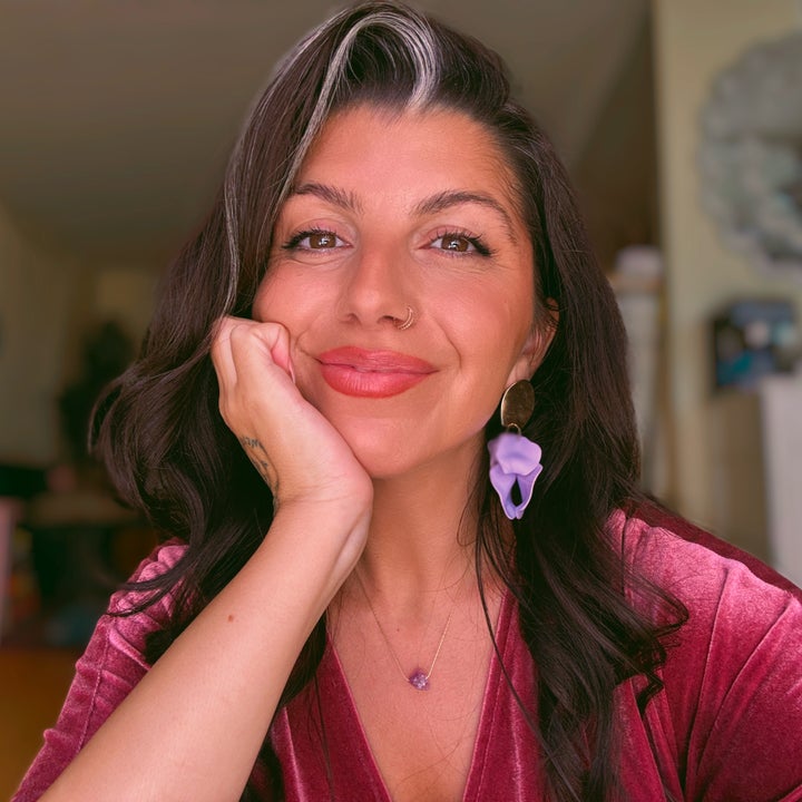 “It’s ended up being a really beautiful reminder that there’s power in letting yourself be seen authentically,” Bruna Nessif said of her white streak. “I love that it’s so uniquely me.” 