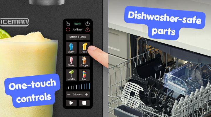 The IceMan maker has an easy touchscreen.