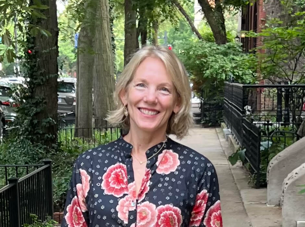 The late middle-aged author enjoying summer in Chicago.
