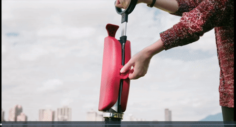 The waking stick instantly pops into a chair.