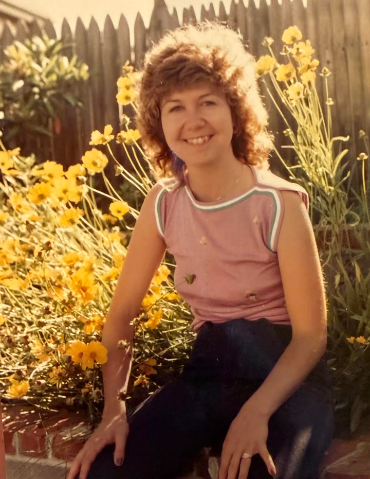 The author's mother, Robin Jo Tenore, when she was in her 20s.
