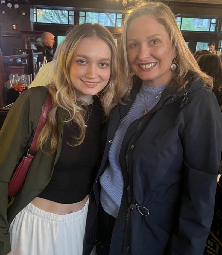 The author with her daughter Sienna.