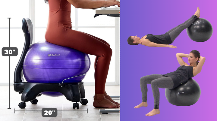 Use it as a chair or for working out and stretching. 