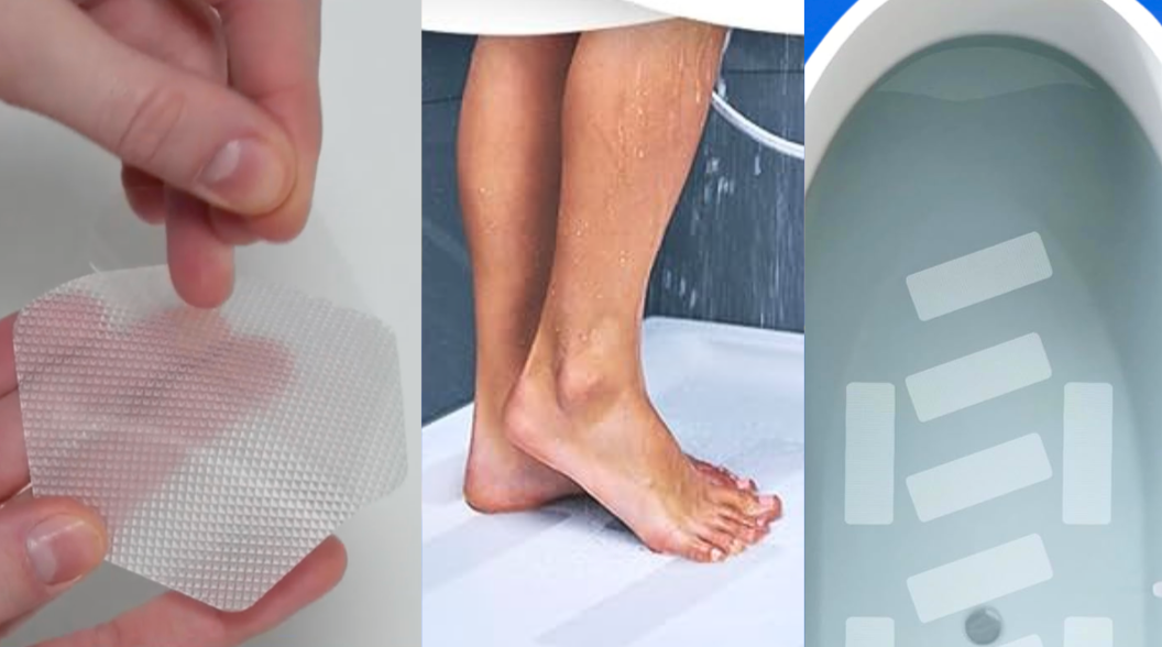 These apply like stickers and stay on to keep you safe.