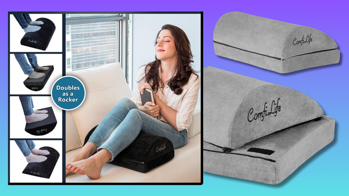 The footrest can be used in a bunch of ways.