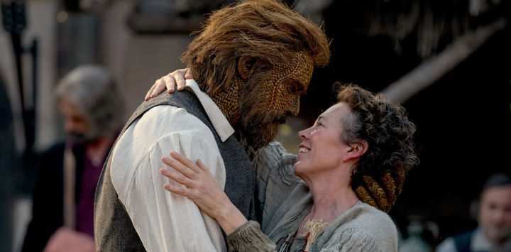 Alexander Skarsgård and Olivia Colman in Wicker