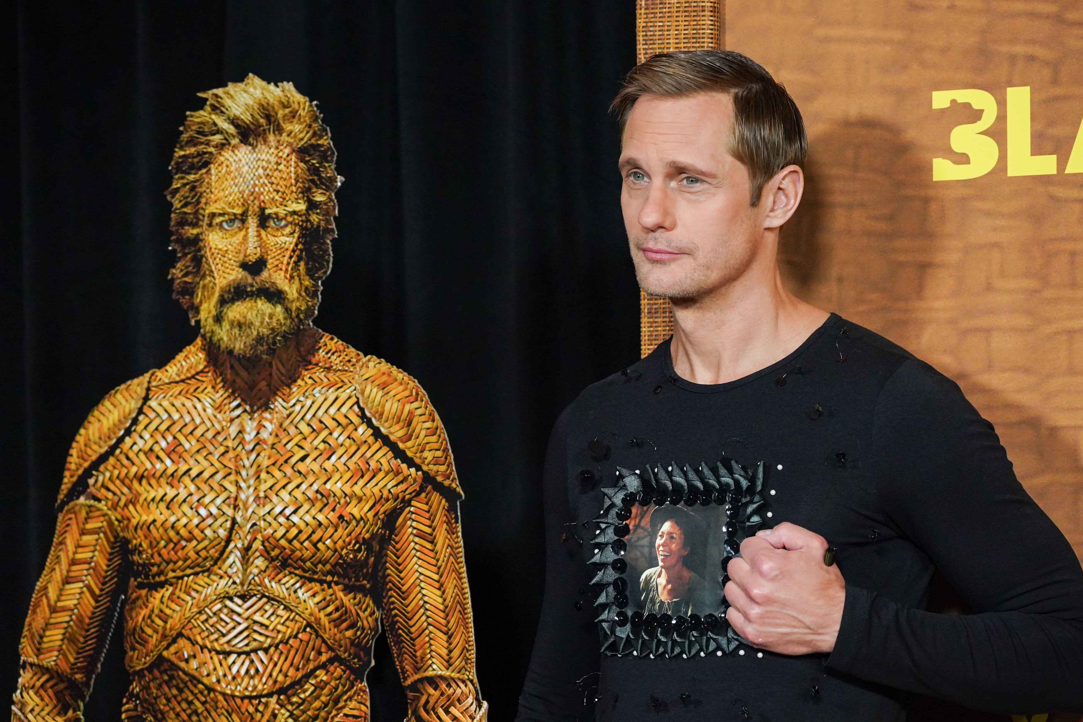 Alexander Skarsgård pictured at the premiere of Wicker earlier this month